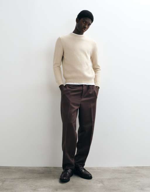 Mango cable knit sweater light beige, 2 of 5
