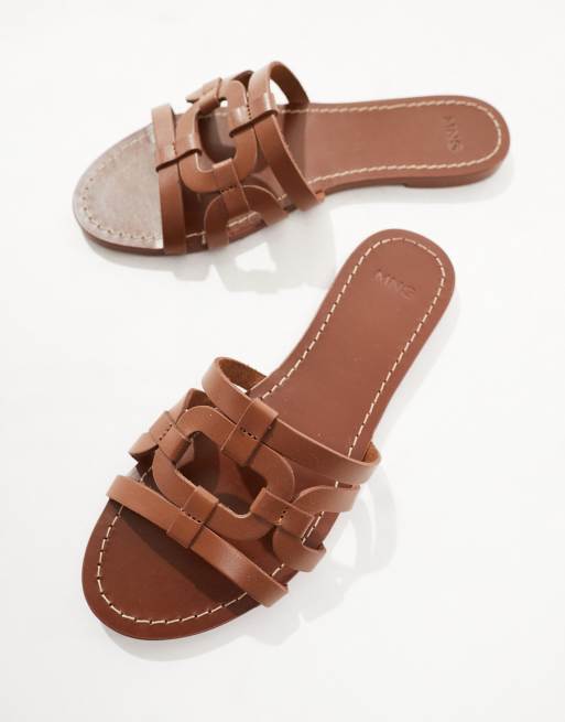 Caged flat sandals discount