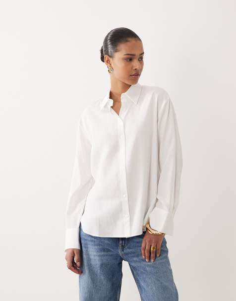 Mango - Camicia classica color crema - view 1