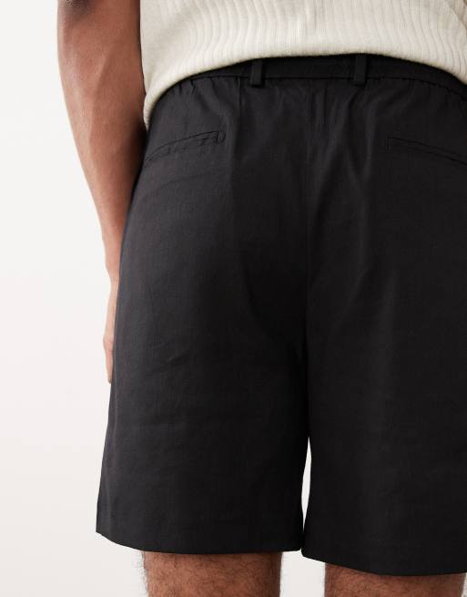 Mango - Camicia comoda in misto lino nero, 4 di 5