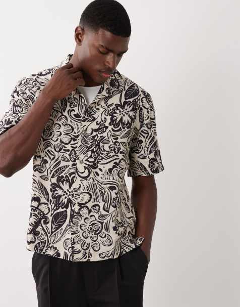 Mango - Camicia écru a fiori rétro - view 1