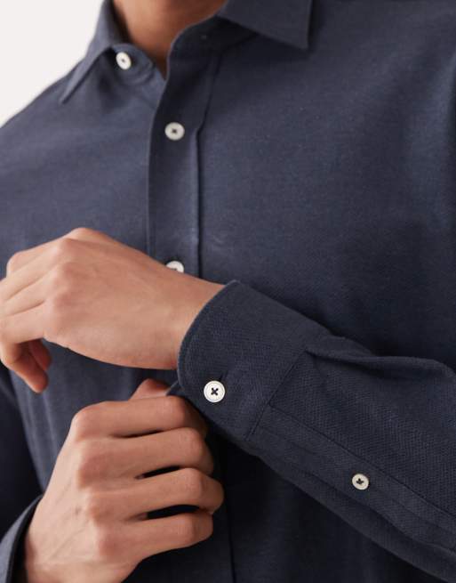 Mango - Camicia in 100% cotone premium color blu medio, 5 di 5