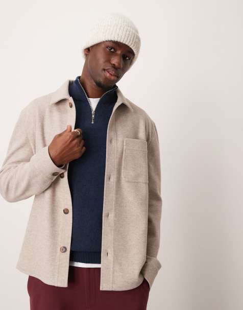 Mango - Camicia in jersey beige - view 1
