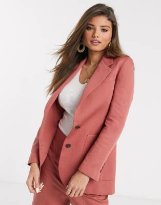 pink blazer mango