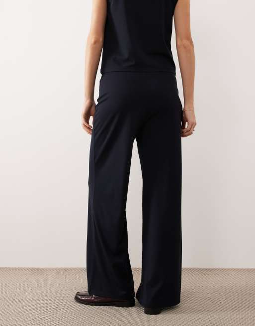 Mango Candela jersey pants in navy - part of a set, 3 of 5