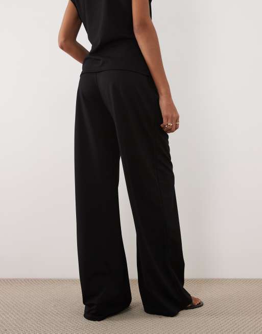 Mango – Candelo – Gerade geschnittene Hose in Schwarz, Kombiteil, 5 von 5