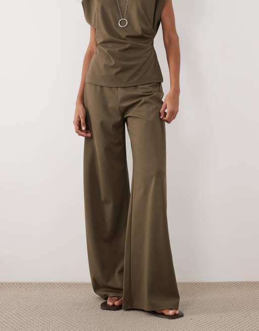 Mango - Candelo - Pantaloni dritti kaki in coordinato, 2 di 5