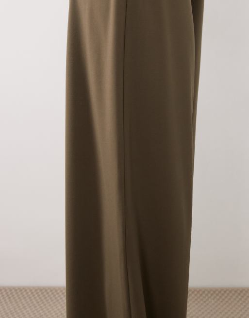 Mango - Candelo - Pantaloni dritti kaki in coordinato, 3 di 5