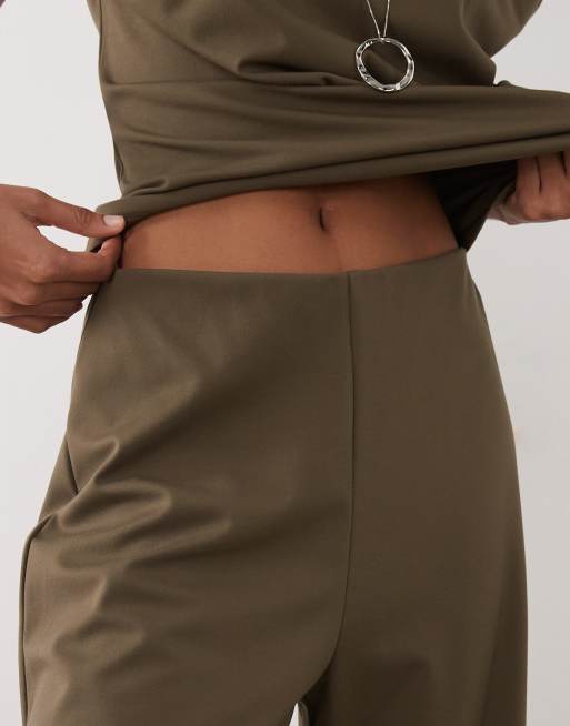 Mango - Candelo - Pantaloni dritti kaki in coordinato, 4 di 5