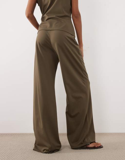 Mango – Candelo – Spodnie z prostymi nogawkami w kolorze khaki, część zestawu, 5 z 5