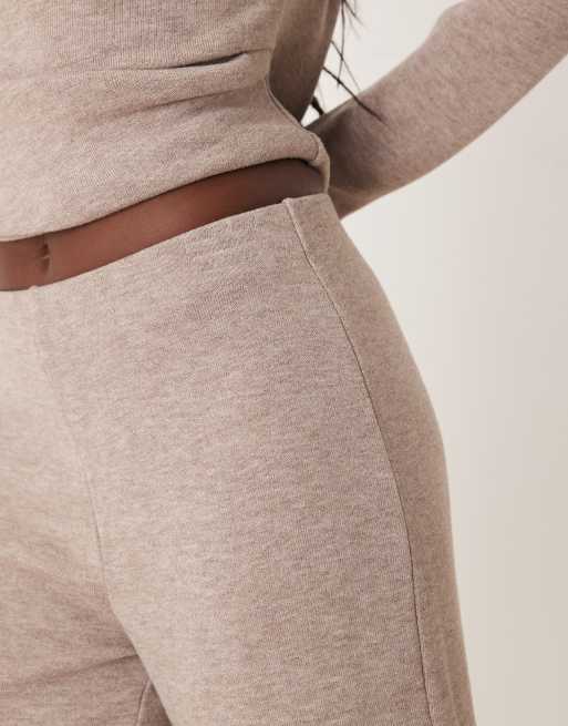 Mango Canela knitted trouser co-ord in oatmeal, 3 of 5