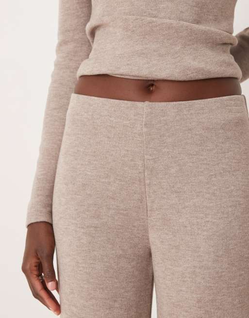 Mango Canela knitted trouser co-ord in oatmeal, 5 of 5