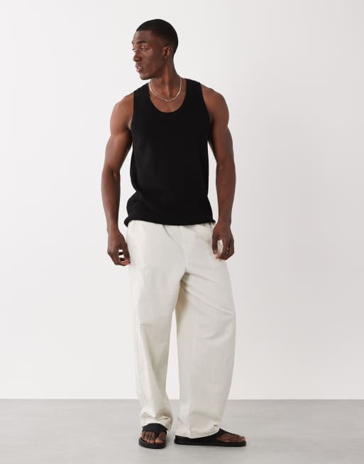 Mango - Canotta nera in 100% cotone, 3 di 5