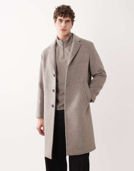 Mango - Cappotto sartoriale in misto cotone beige, 2 di 5