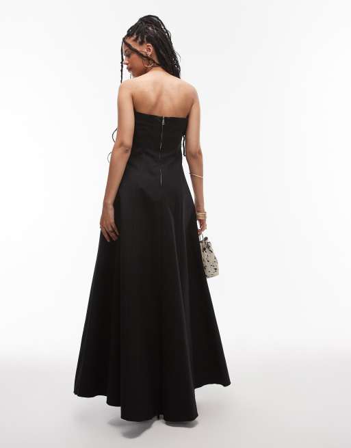 Tammy Strapless Ruched Ankle Jumpsuit