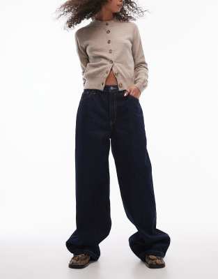 Mango Capsule - Brigitte - Gerade geschnittene Denim-Jeans in Dunkelblau ohne Stretch