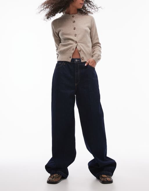 Mango Capsule – Brigitte – Gerade geschnittene Denim-Jeans in Dunkelblau ohne Stretch