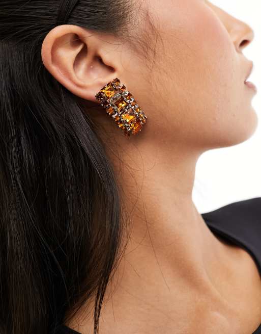 Mango - Capsule - Brune bronze øreringe