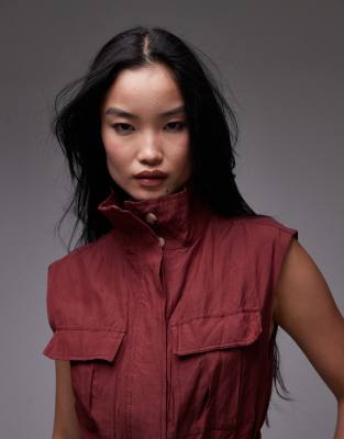 Shop Mango Capsule Crushed Texture Longline Sleeveless Shirt