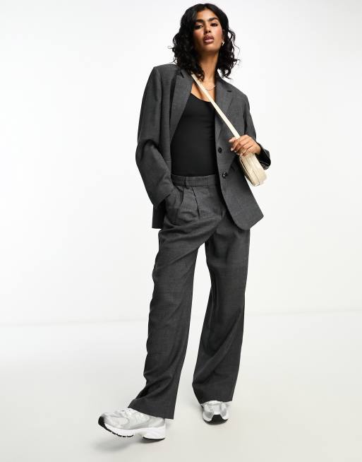 Mango Capsule Set met blazer met overslag en elegante dad