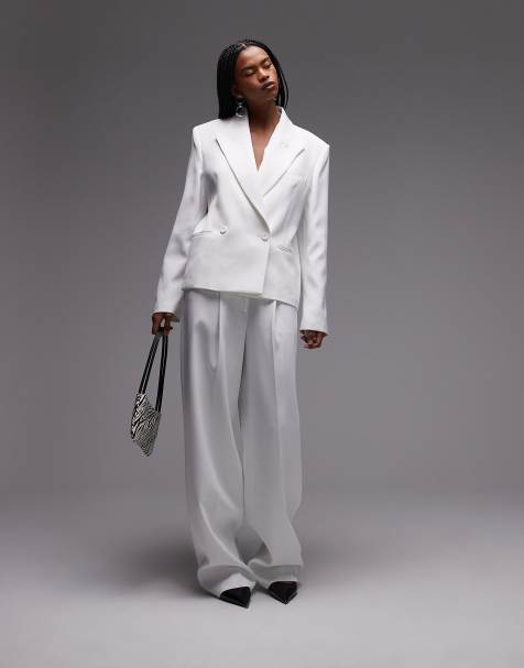 Mango – Capsule – Relaxed-Fit-Anzug in Weiß - view 1