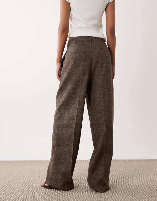 Mango Capsule Ruben premium tailored trouser co-ord in brown, 3 of 5
