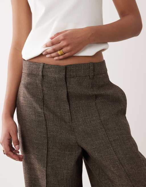 Mango Capsule Ruben premium tailored trouser co-ord in brown, 4 of 5