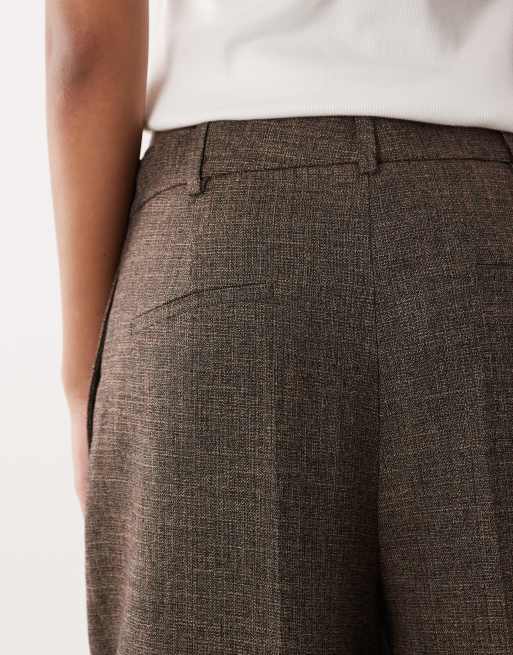 Mango Capsule Ruben premium tailored trouser co-ord in brown, 5 of 5