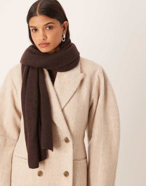 Mango capsule scarf in dark brown - view 1