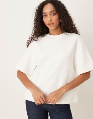 Mango - Capsule - Schweres T-Shirt in Weiß