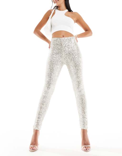 Gold 2025 sequin leggings