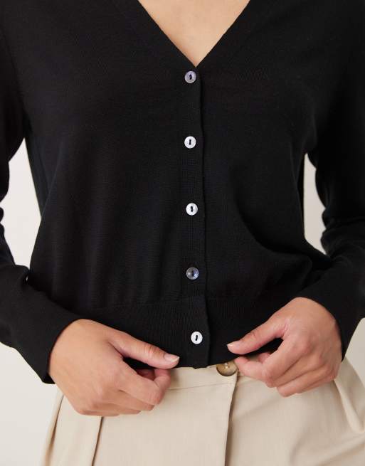 Strickjacke Mango Strick Pullunder Techno Limited Weisse Bluse