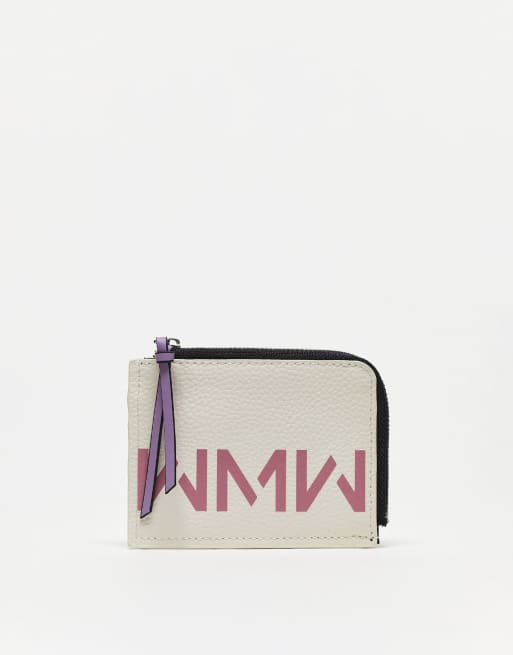 Mango card holder in cream