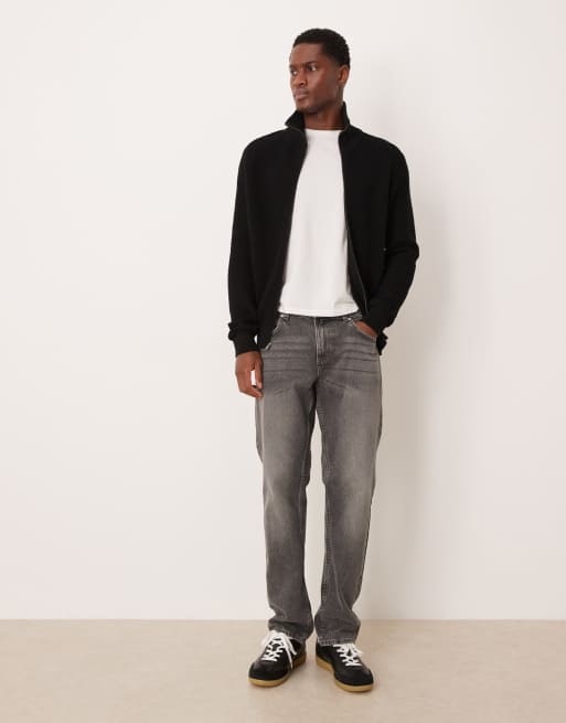 Mango - Cardigan 100% cotone nero testurizzato con zip, 2 di 5