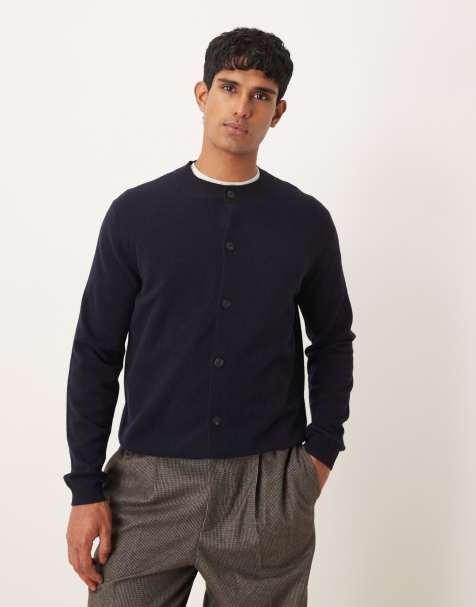 Mango - Cardigan premium 100% lana blu navy - view 1