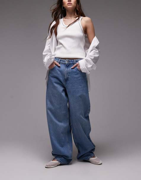 Mango Carlo seam front jeans in light blue - view 1