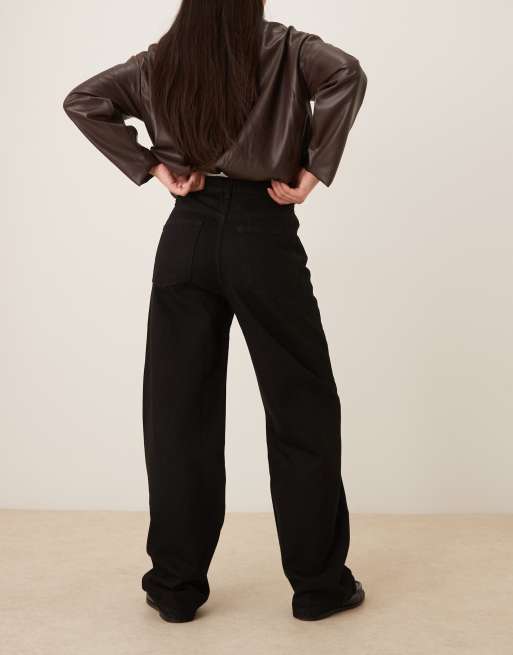 Mango – Carol – Brązowe luźne jeansy ze 100% bawełny, 2 z 5