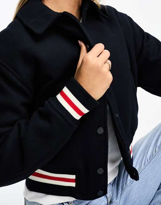 Mango shop varsity jacket