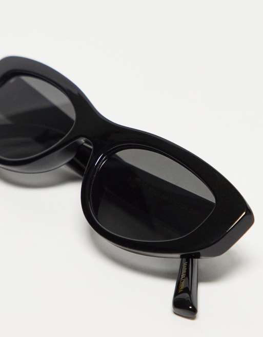 Mango cat eye sunglasses in black, 2 of 4