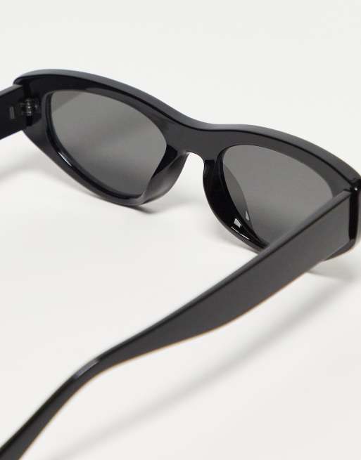 Mango cat eye sunglasses in black, 3 of 4