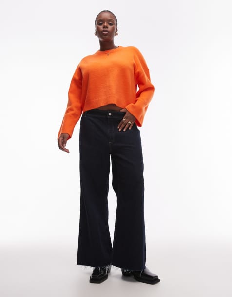 Mango - Catherin - Jeans met wijde pijpen in indigo - view 1