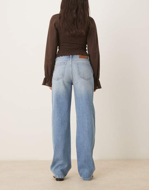 Mango – Cecilia – Straight Jeans in Hellblau mit mittelhohem Bund, 3 von 5