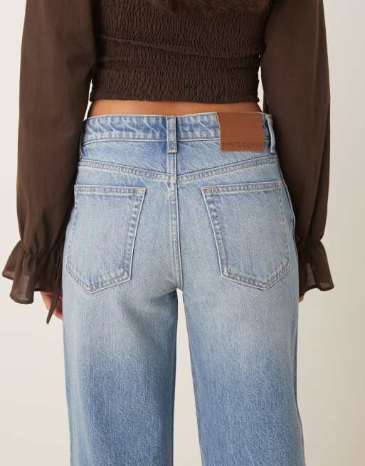 Mango – Cecilia – Straight Jeans in Hellblau mit mittelhohem Bund, 5 von 5