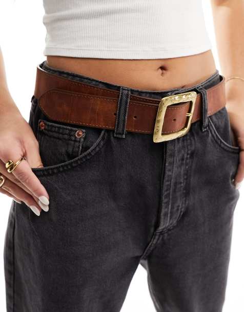 Grosse ceinture cuir clearance femme