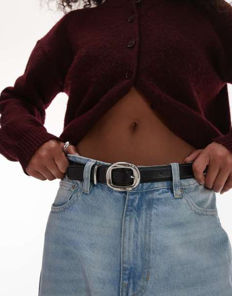 Mango - Ceinture avec boucle ronde - Noir - view 1
