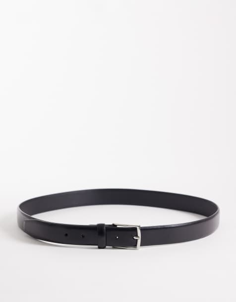 Mango - Ceinture classique en cuir - Noir - view 1