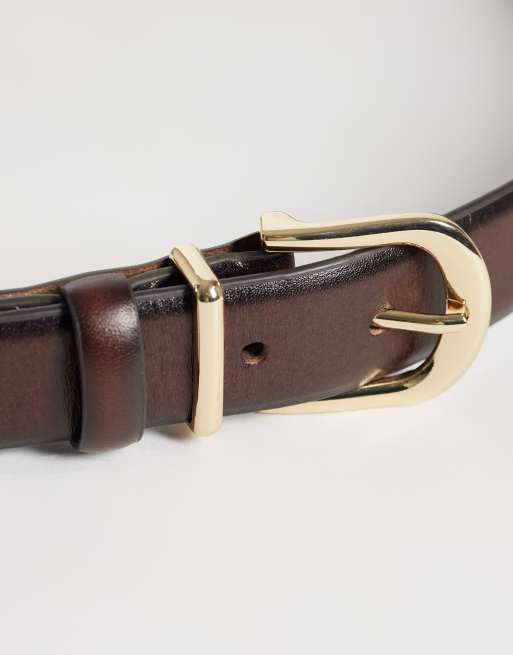 Mango - Ceinture en cuir - Marron, 2 de 3