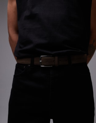 Mango - Ceinture en daim - Marron