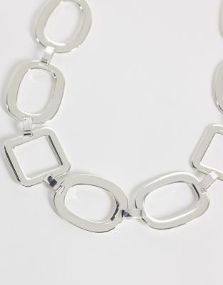 Mango Chain Belt In Silver