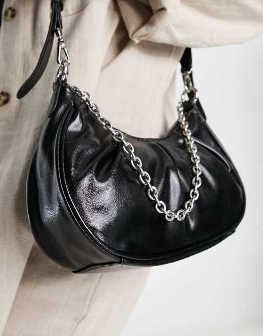 Mango black chain discount bag